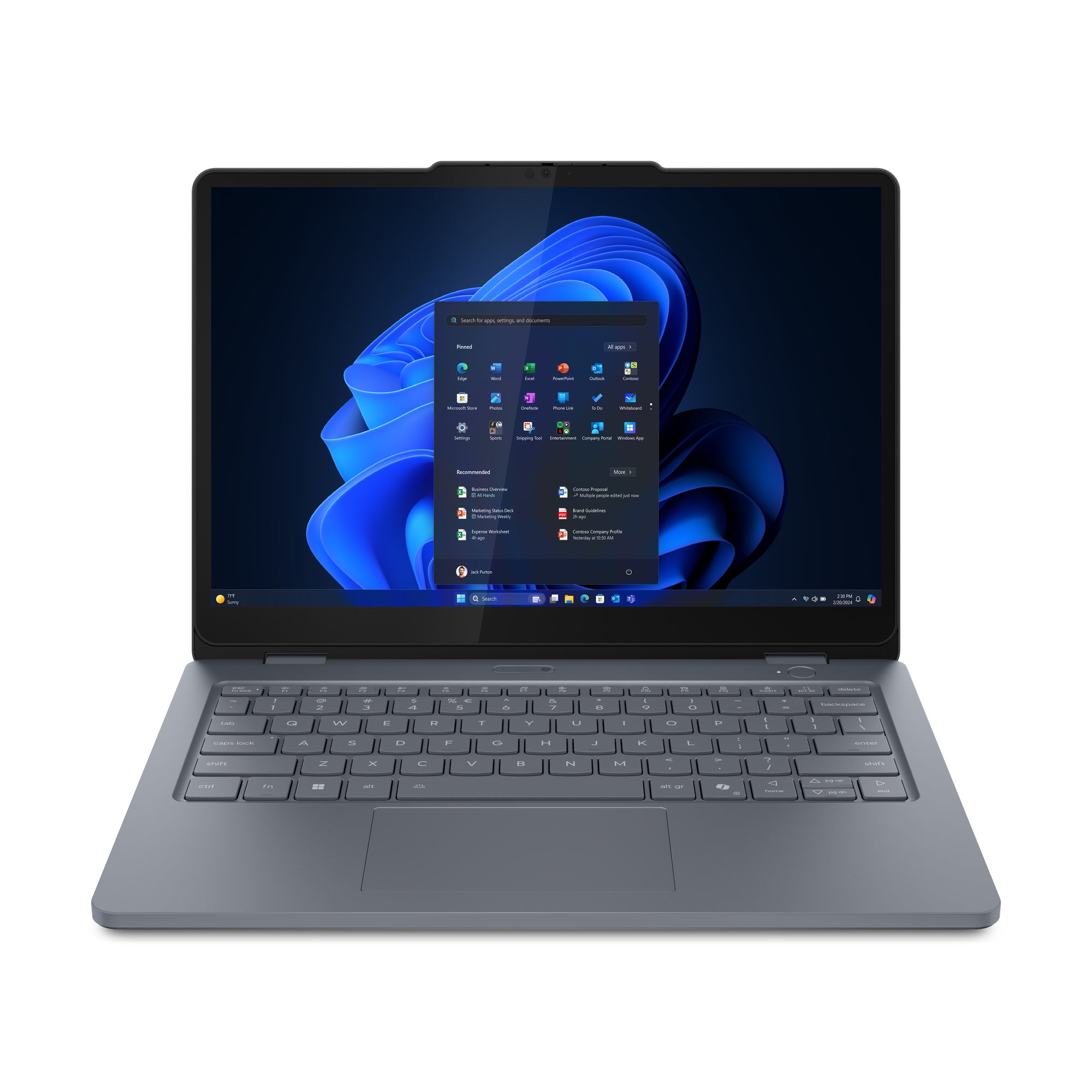 Lenovo 13w 2-in-1 Gen 3 Intel Core 3 100U Hybrid (2-in-1) 13.3" Touchscreen WUXGA 8 GB DDR5-SDRAM 256 GB SSD Wi-Fi 6E (802.11ax) Windows 11 Pro Gray