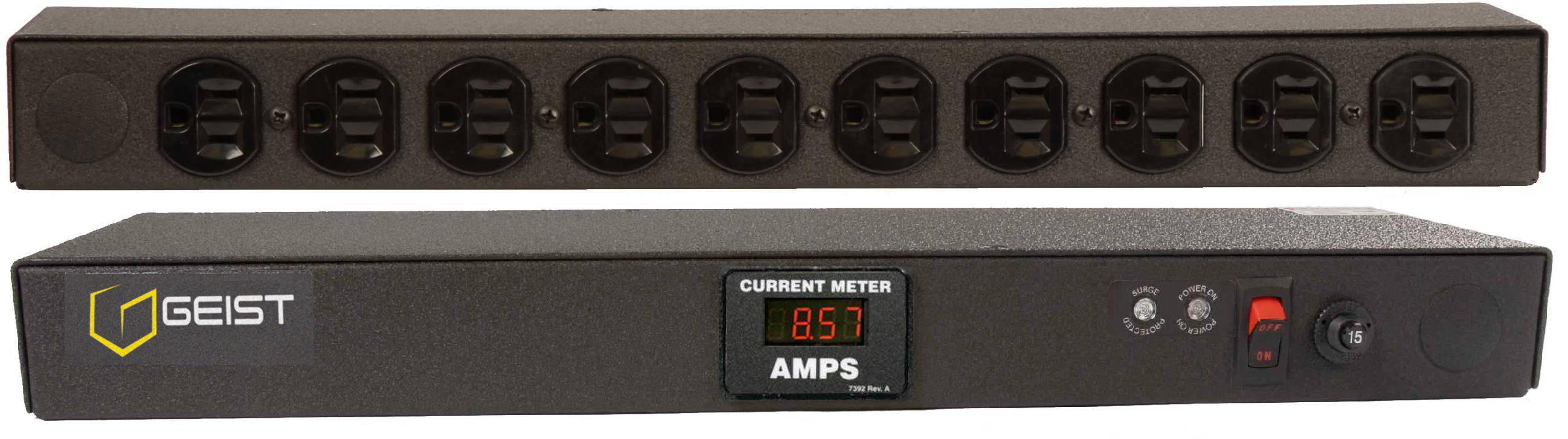 Vertiv Geist SPFA104-10 power distribution unit (PDU) 10 AC outlet(s) 0U Black