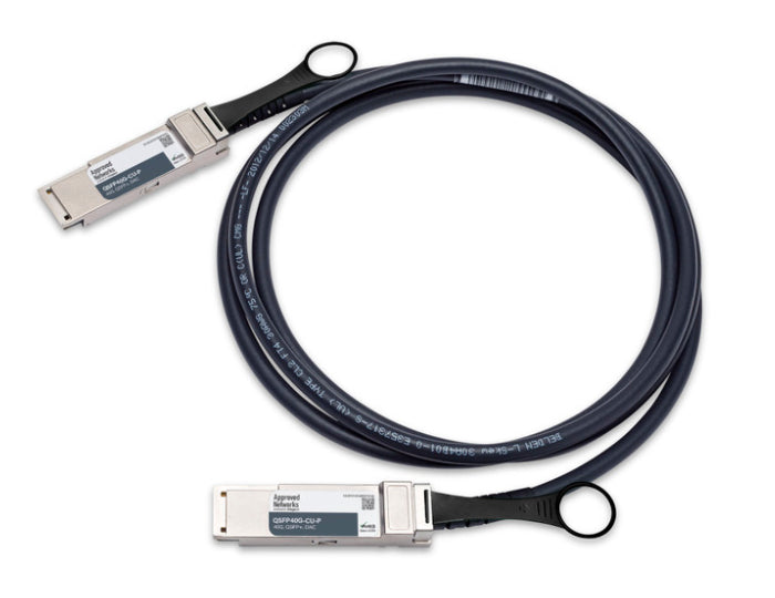 Legrand 603020002-A InfiniBand/fibre optic cable 78.7" (2 m) QSFP+ DAC Silver, Black