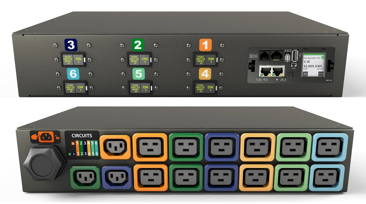 Vertiv Geist MN05MDR1-15P3B8-5CS15A0H10-S power distribution unit (PDU) 15 AC outlet(s) 0U Black