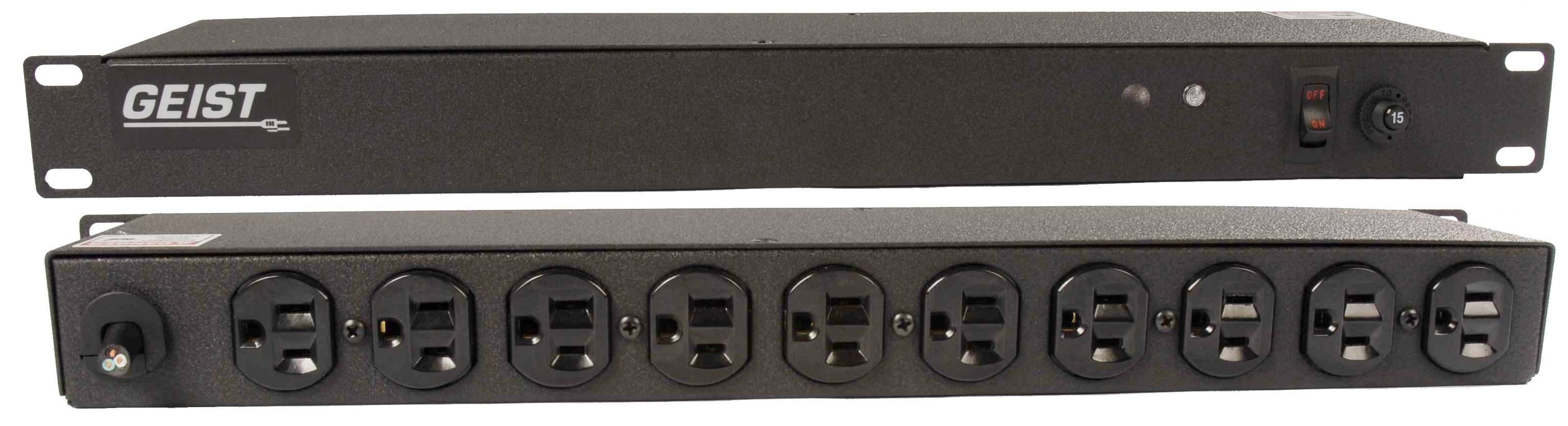 Vertiv Geist BR100-10 power distribution unit (PDU) 12 AC outlet(s) 0U Black