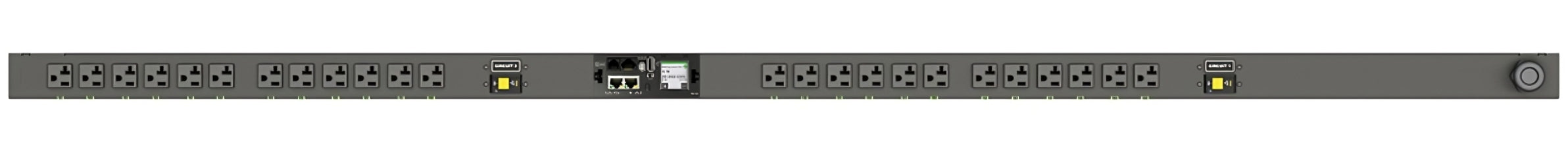 Vertiv Geist MNS5MGB1-24S203-3TL5A0A10-S power distribution unit (PDU) 24 AC outlet(s) Black