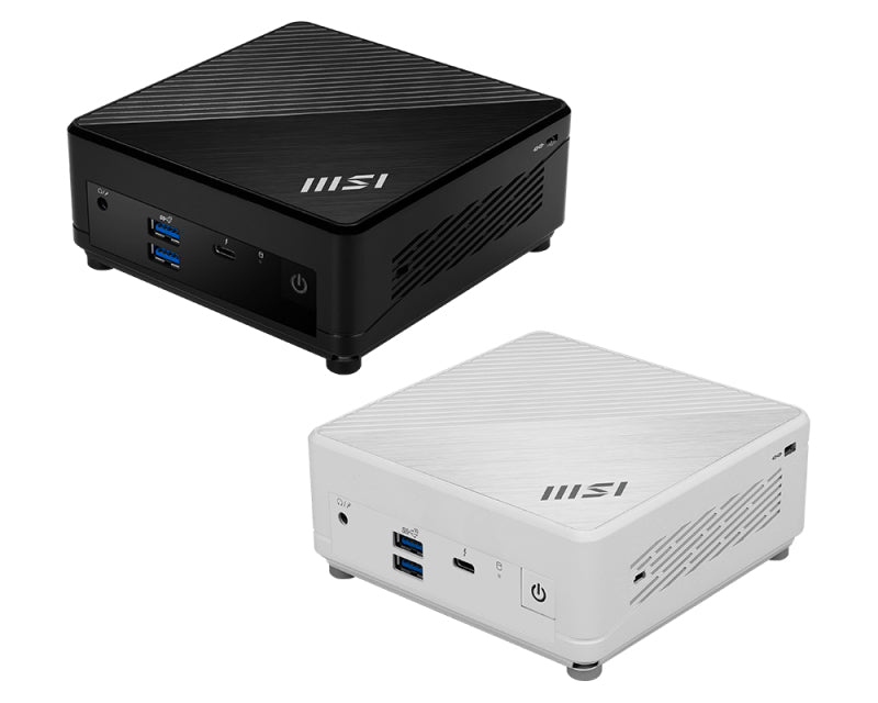 MSI Cubi 12M-286US Intel® Core™ i5 i5-1235U 16 GB DDR4-SDRAM 1 TB SSD Windows 11 Home Mini PC Workstation Black, White