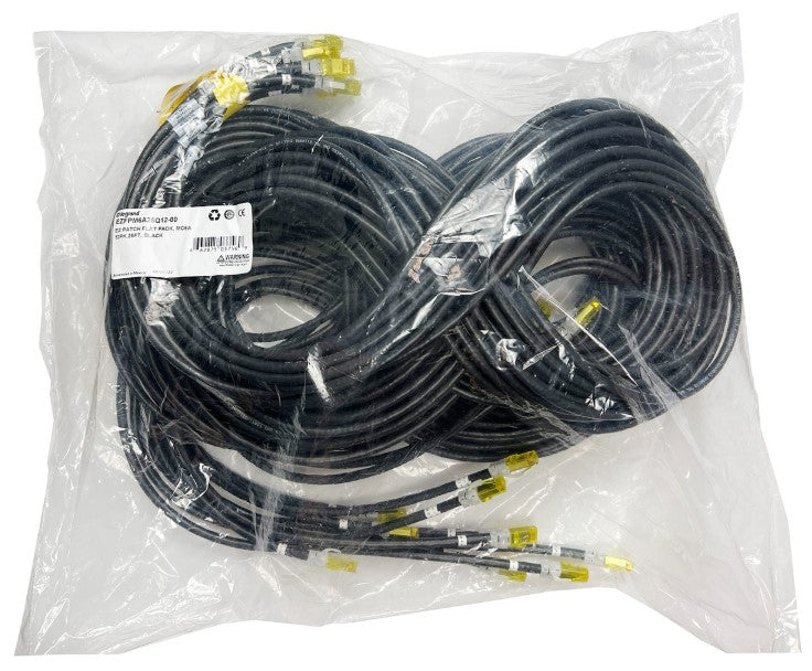 Legrand EZ Patch networking cable Black 83.9" (2.13 m) Cat6a