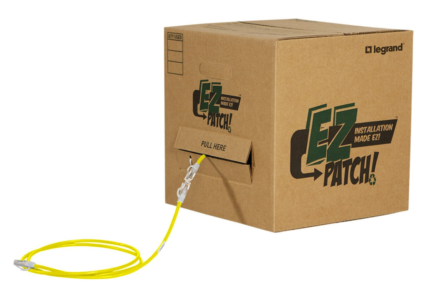 Legrand EZ Patch Box networking cable Yellow 59.8" (1.52 m) Cat6