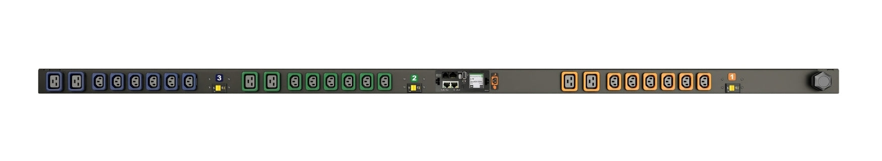 Vertiv Geist MN05M8W1-24PH68-6PS6B0A10-S power distribution unit (PDU) 24 AC outlet(s) Black
