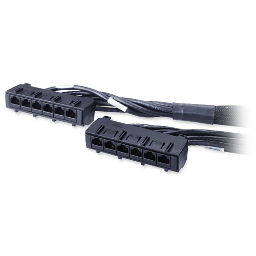 APC 19ft Cat6 UTP, 6x RJ-45 - 6x RJ-45 networking cable Black 228" (5.79 m) U/UTP (UTP)