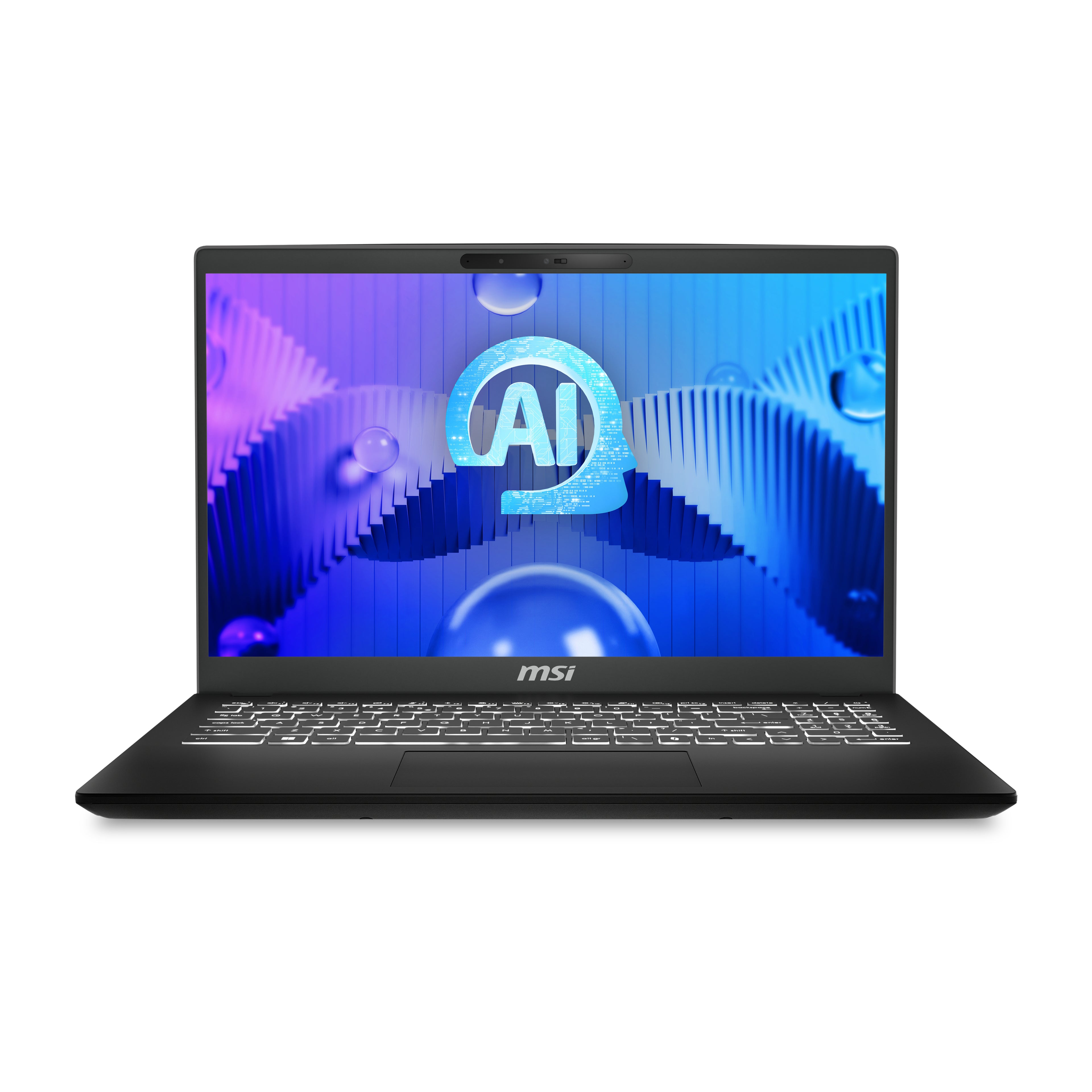 MSI Modern 15 H AI C1MG-056US Intel Core Ultra 7 155H Laptop 15.6" Full HD 32 GB DDR5-SDRAM 1 TB SSD Wi-Fi 6E (802.11ax) Windows 11 Pro Black