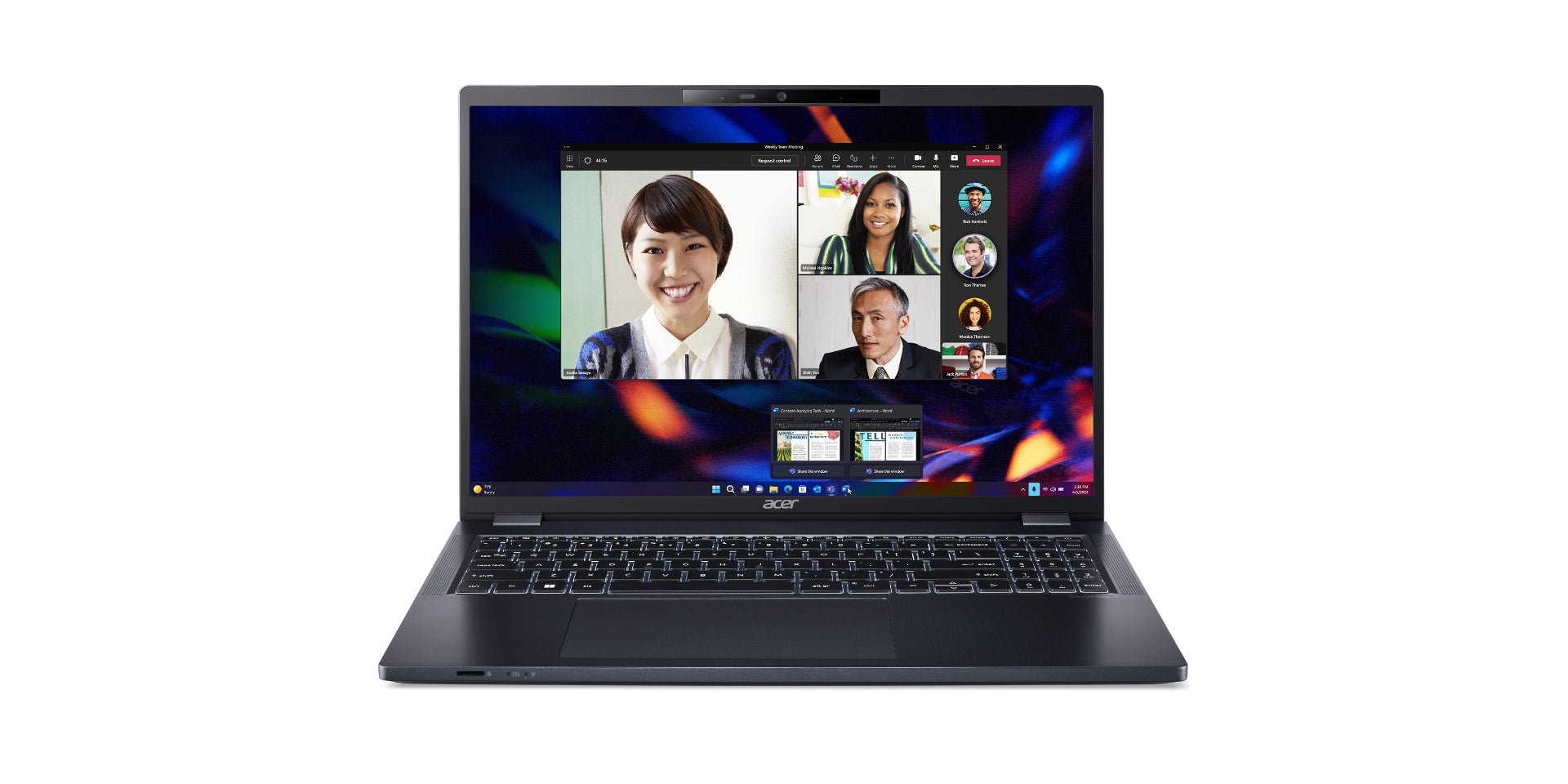 Acer TravelMate P4 TMP416-52-509S Intel® Core™ i5 i5-1335U Laptop 16" WUXGA 16 GB DDR4-SDRAM 512 GB SSD Wi-Fi 6 (802.11ax) Windows 11 Pro Blue