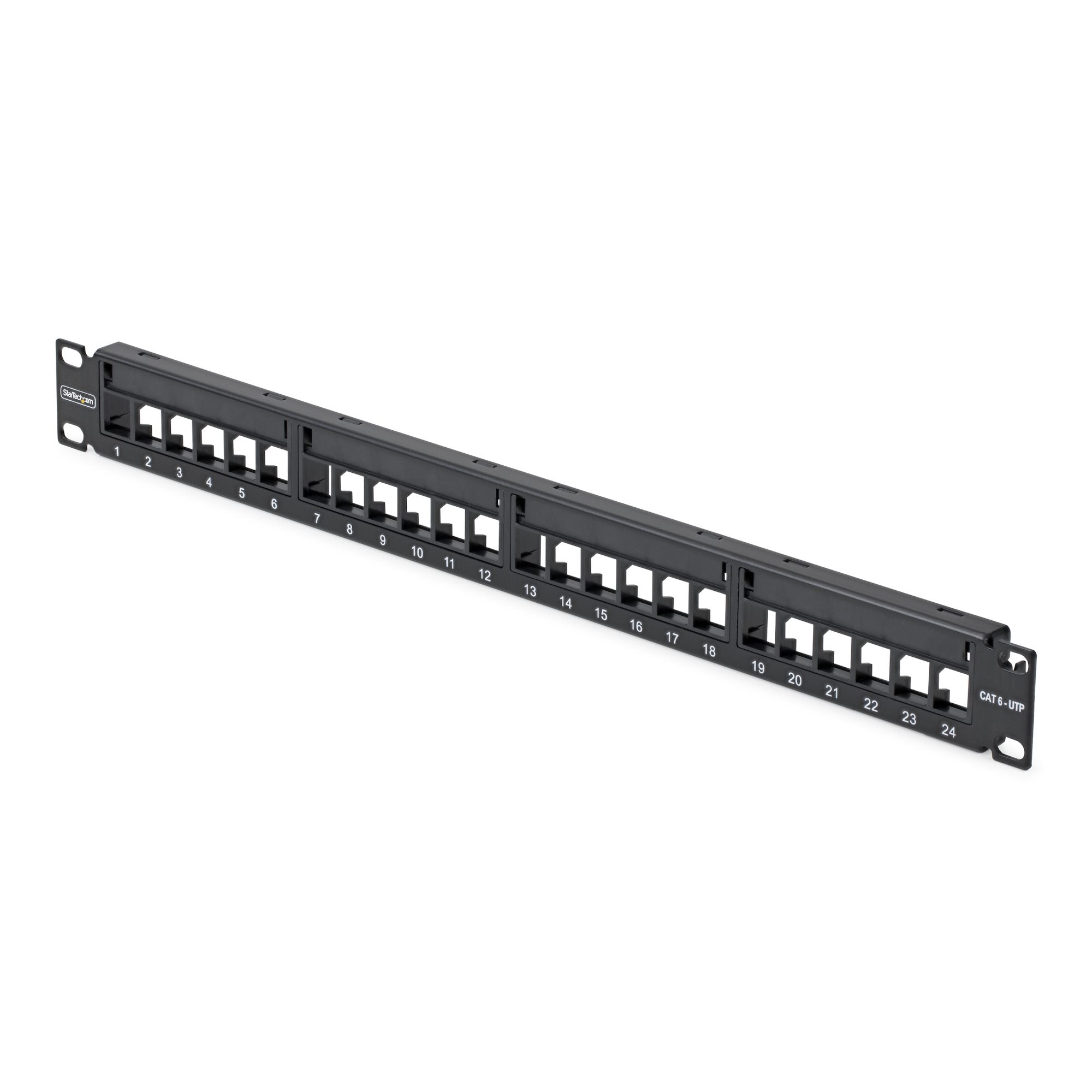 StarTech.com C6PANELUTP241UCM patch panel 1U