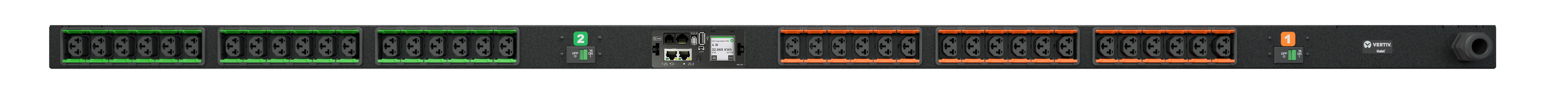 Vertiv Geist VP4G30AK power distribution unit (PDU) 36 AC outlet(s) 0U Black