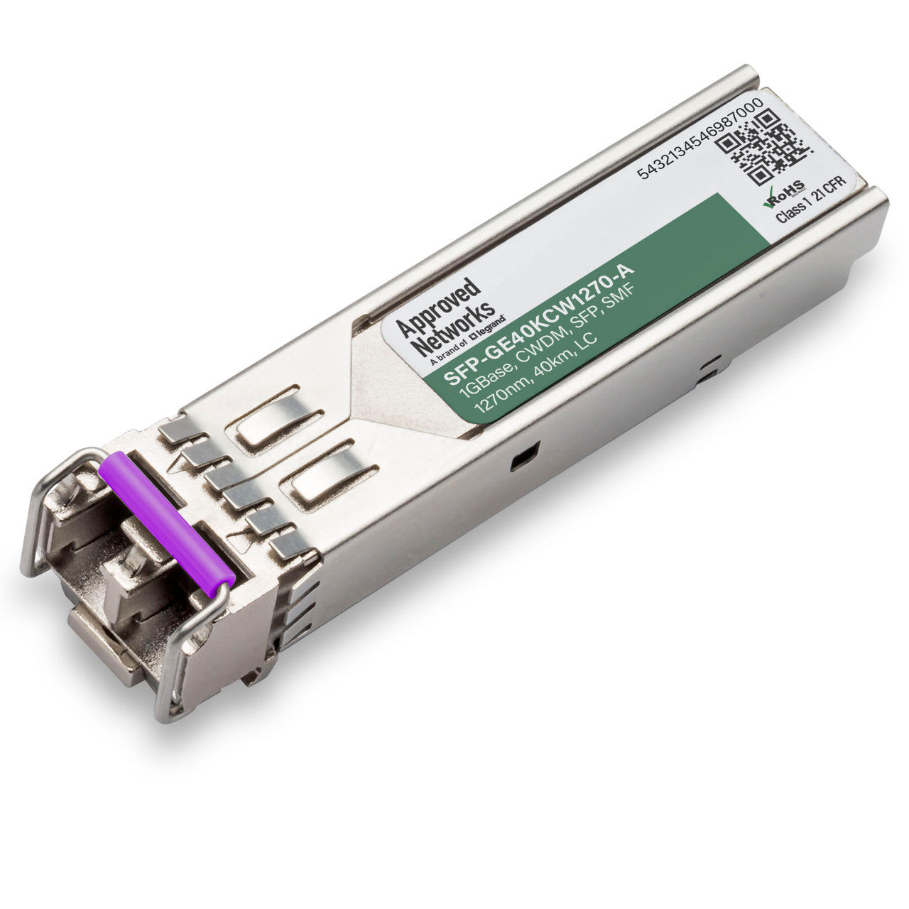 Legrand SFP-GE40KCW1270-A network transceiver module Fiber optic 1250 Mbit/s 1270 nm