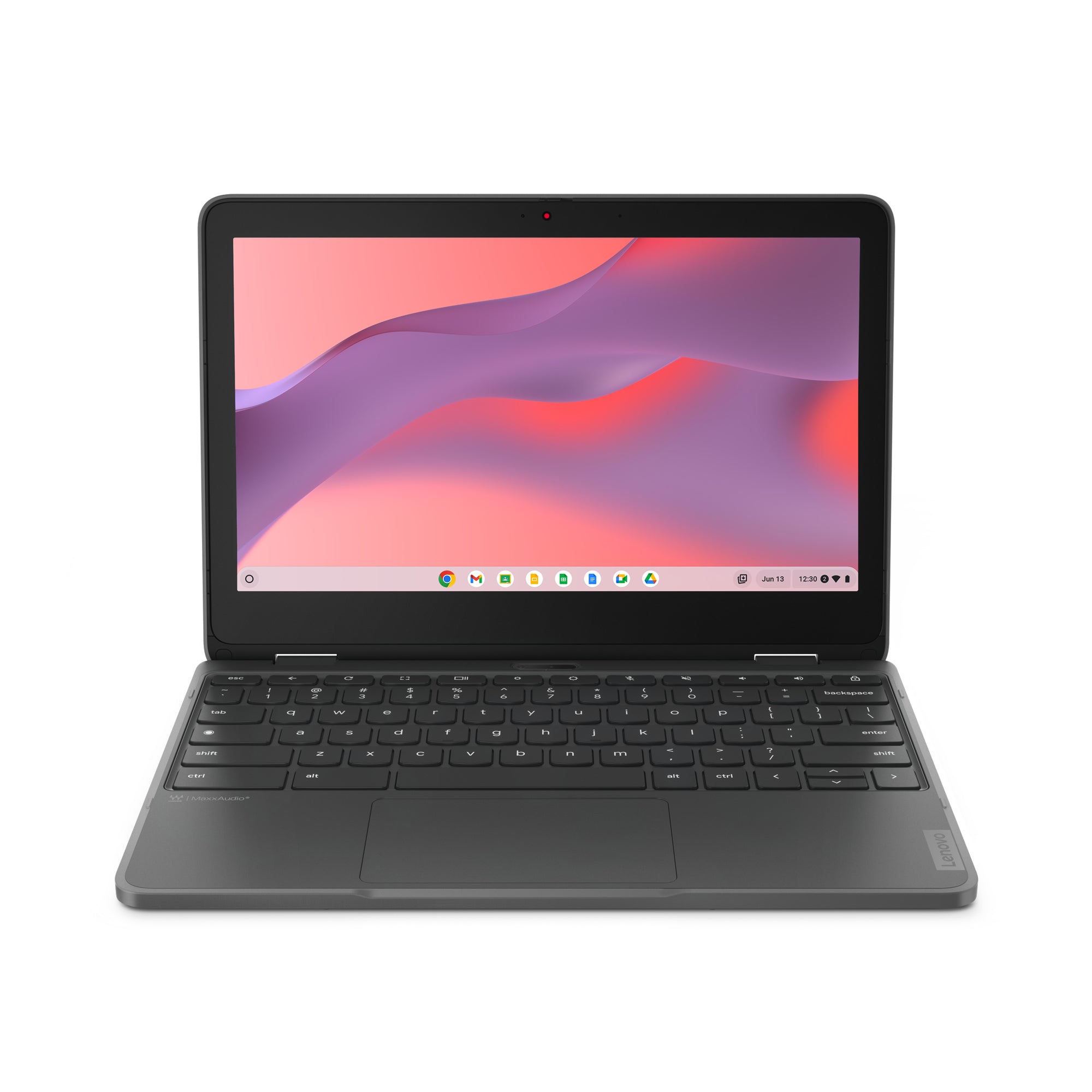 Lenovo 300e Yoga Chromebook Gen 4 MediaTek Kompanio 520 11.6" Touchscreen HD 4 GB LPDDR4x-SDRAM 32 GB eMMC Wi-Fi 6 (802.11ax) ChromeOS English Gray