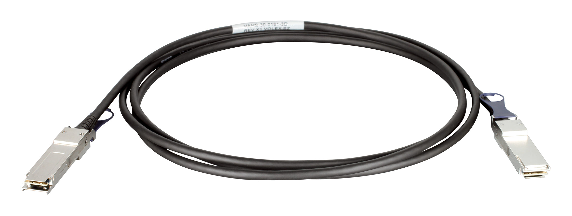 D-Link QSFP+, 3m InfiniBand/fibre optic cable 118.1" (3 m) QSFP+ Black