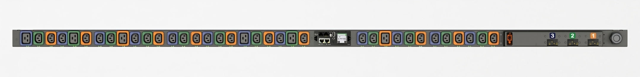 Vertiv MNS5MGW1-36PT68-3TL15A0A10-S-A power distribution unit (PDU) 36 AC outlet(s) 0U Black