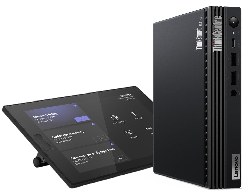 Lenovo ThinkSmart Tiny Kit Intel® Core™ i3 i3-13100T 16 GB DDR4-SDRAM 256 GB SSD Windows 11 IoT Enterprise Mini PC Black