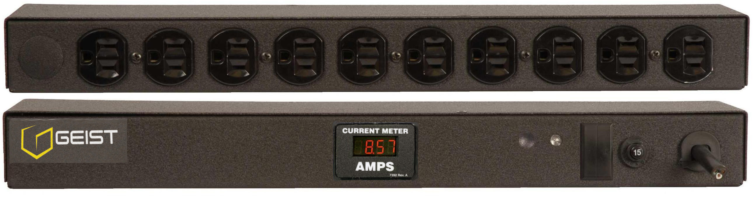 Vertiv Geist BRFAN100-10 power distribution unit (PDU) 10 AC outlet(s) 0U Black