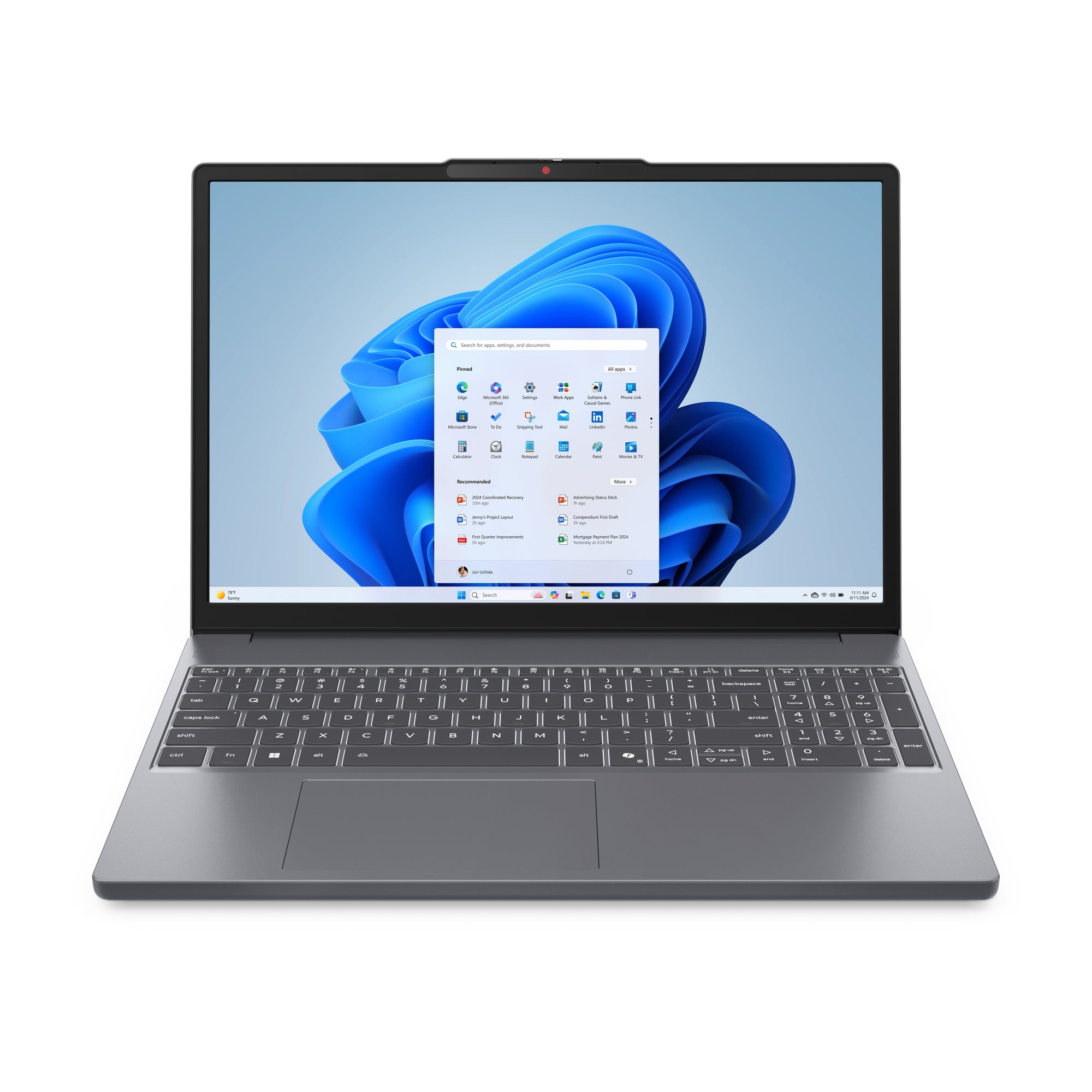 Lenovo IdeaPad Slim 3 15ARP10 AMD Ryzen™ 7 170 Laptop 15.3" Touchscreen WUXGA 16 GB DDR5-SDRAM 512 GB SSD Wi-Fi 6 (802.11ax) Windows 11 Home English Gray