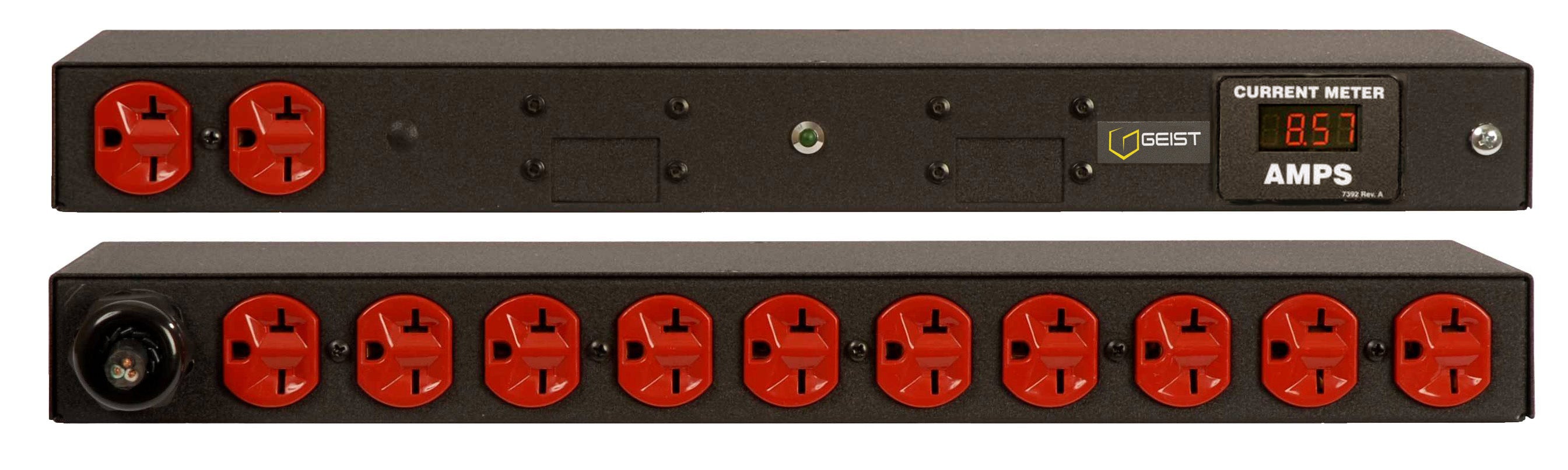 Vertiv VHVRAN122-102D20TL6 power distribution unit (PDU) 12 AC outlet(s) Black