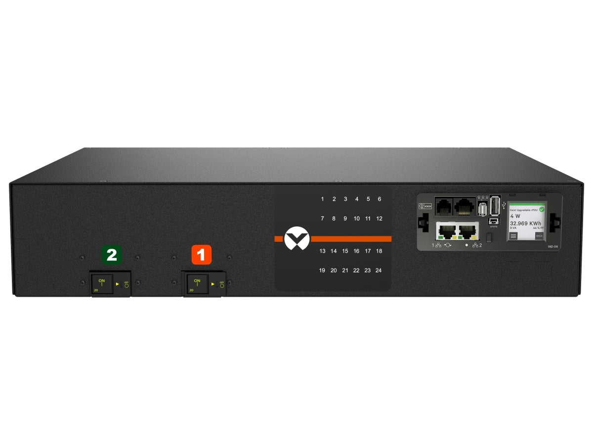 Vertiv Geist MNS5MDR6-24CF18-3TL6A0H10-S power distribution unit (PDU) 24 AC outlet(s) 0U Black
