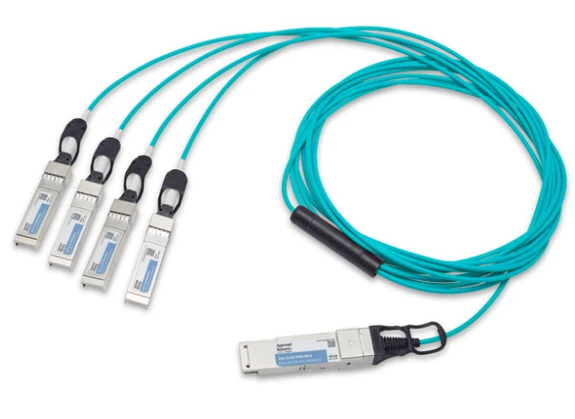 Legrand AOC-Q-4S-100G-7M-A InfiniBand/fibre optic cable 275.6" (7 m) QSFP28 4x SFP28 Aqua color