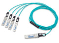 Legrand AOC-Q-4S-100G-3M-A InfiniBand/fibre optic cable 118.1" (3 m) QSFP28 4x SFP28 Aqua color