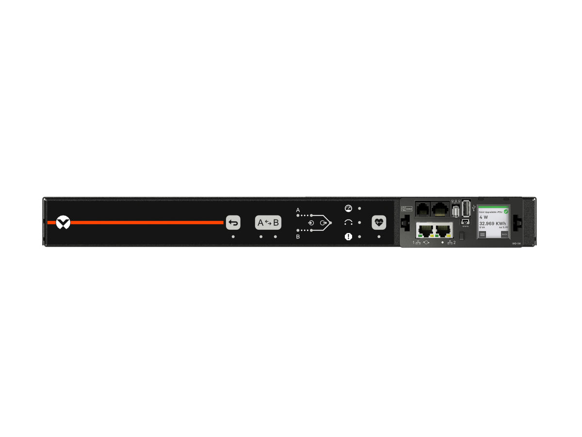 Vertiv Geist AU05M1R0-11PS63-3PS6PS6B411-D power distribution unit (PDU) 1 AC outlet(s) 0U Black