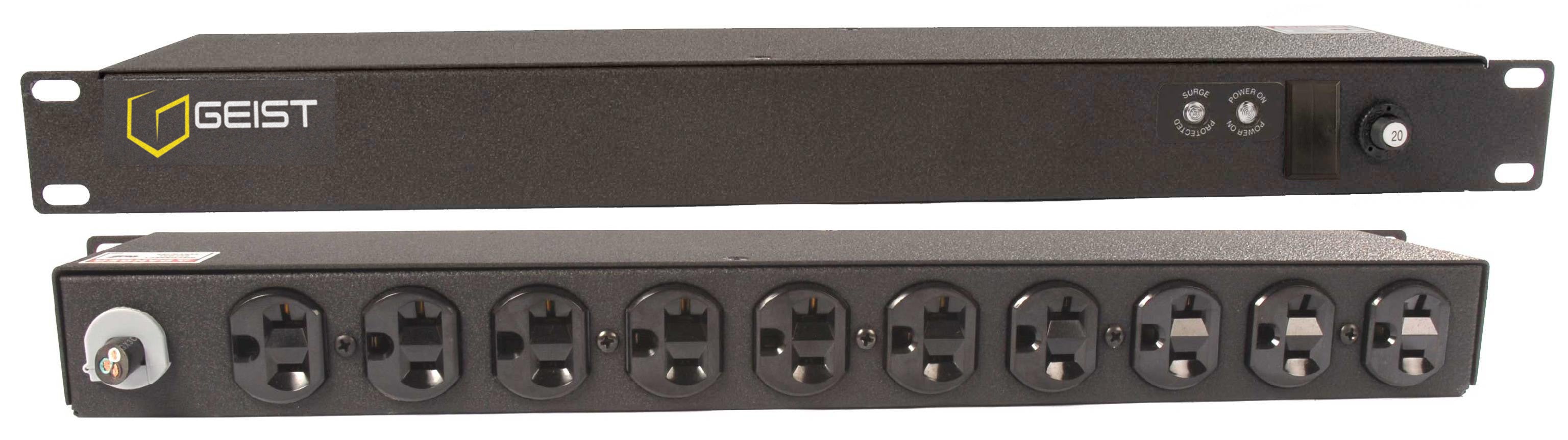 Vertiv Geist SPN104-1025TL power distribution unit (PDU) 10 AC outlet(s) 0U Black