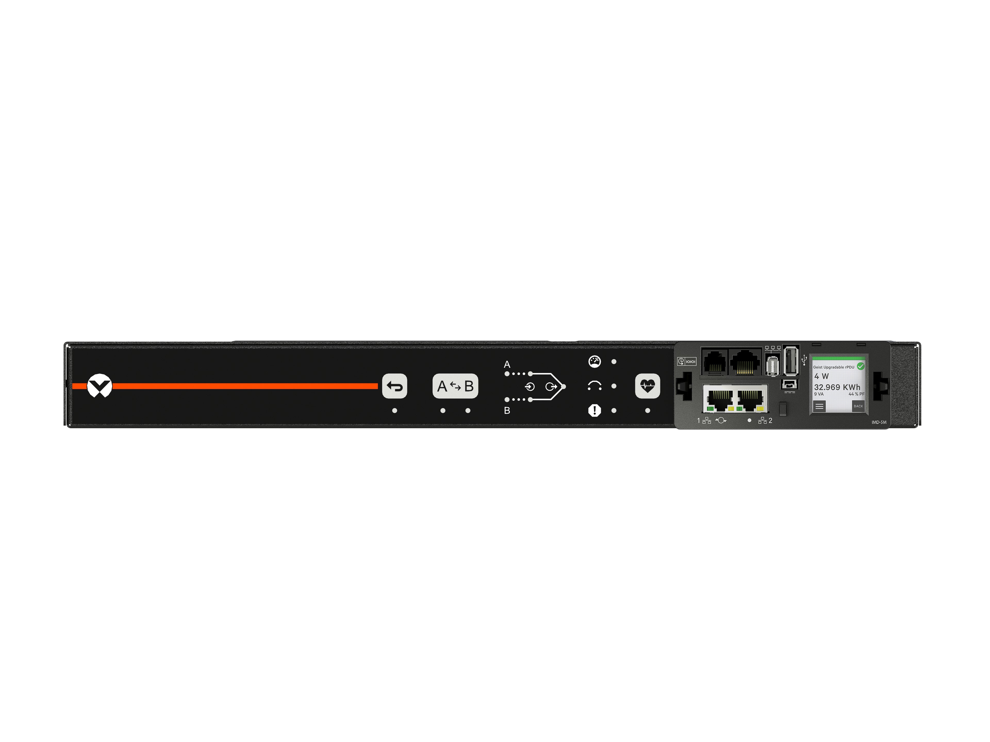 Vertiv Geist AU03E1R5-12CF17-1C14C14A900-D power distribution unit (PDU) 10 AC outlet(s) 1U Black