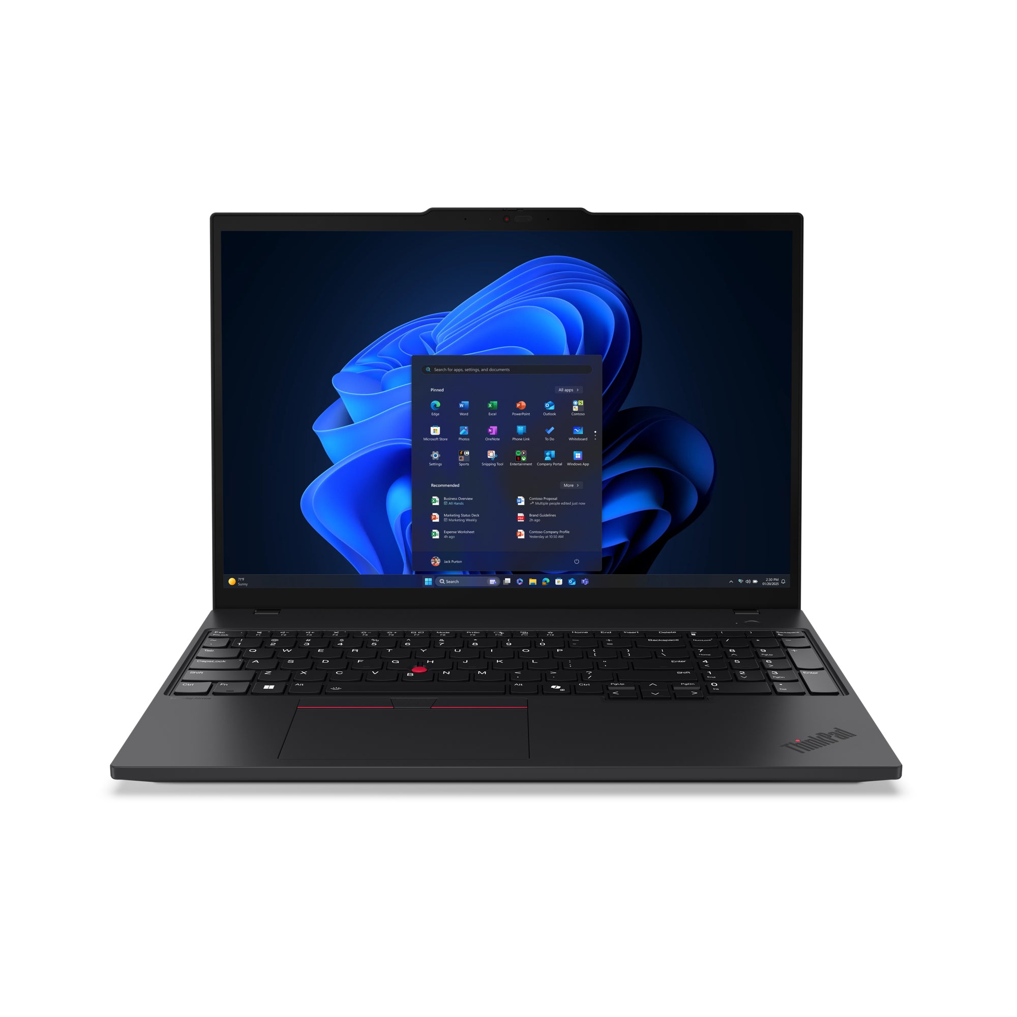 Lenovo ThinkPad T16 Gen 4 (Intel) Copilot+ PC Intel Core Ultra 7 268V Laptop 16" Touchscreen WUXGA 32 GB 512 GB SSD Wi-Fi 7 (802.11be) Windows 11 Pro Black