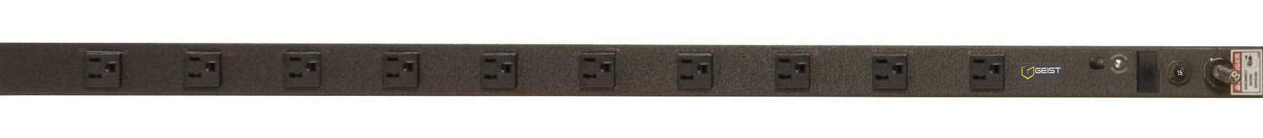 Vertiv Geist NSVAN100-101S15 power distribution unit (PDU) 10 AC outlet(s) 0U Black