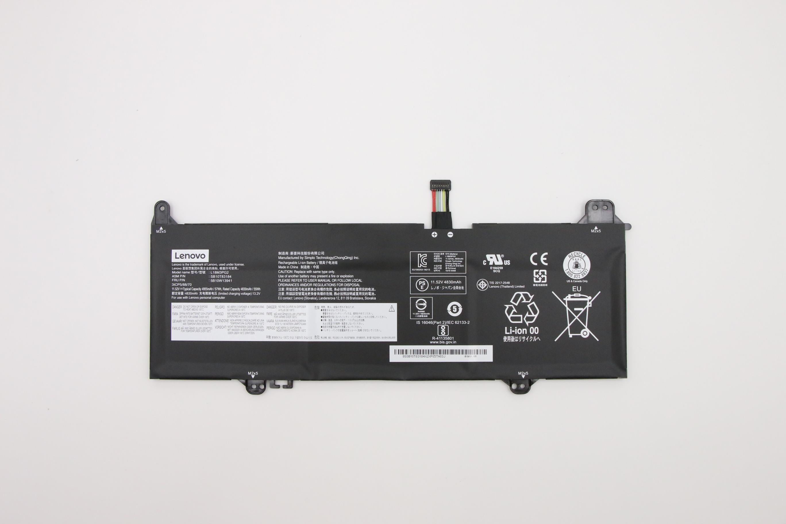 Lenovo 5B10W13941 laptop spare part Battery