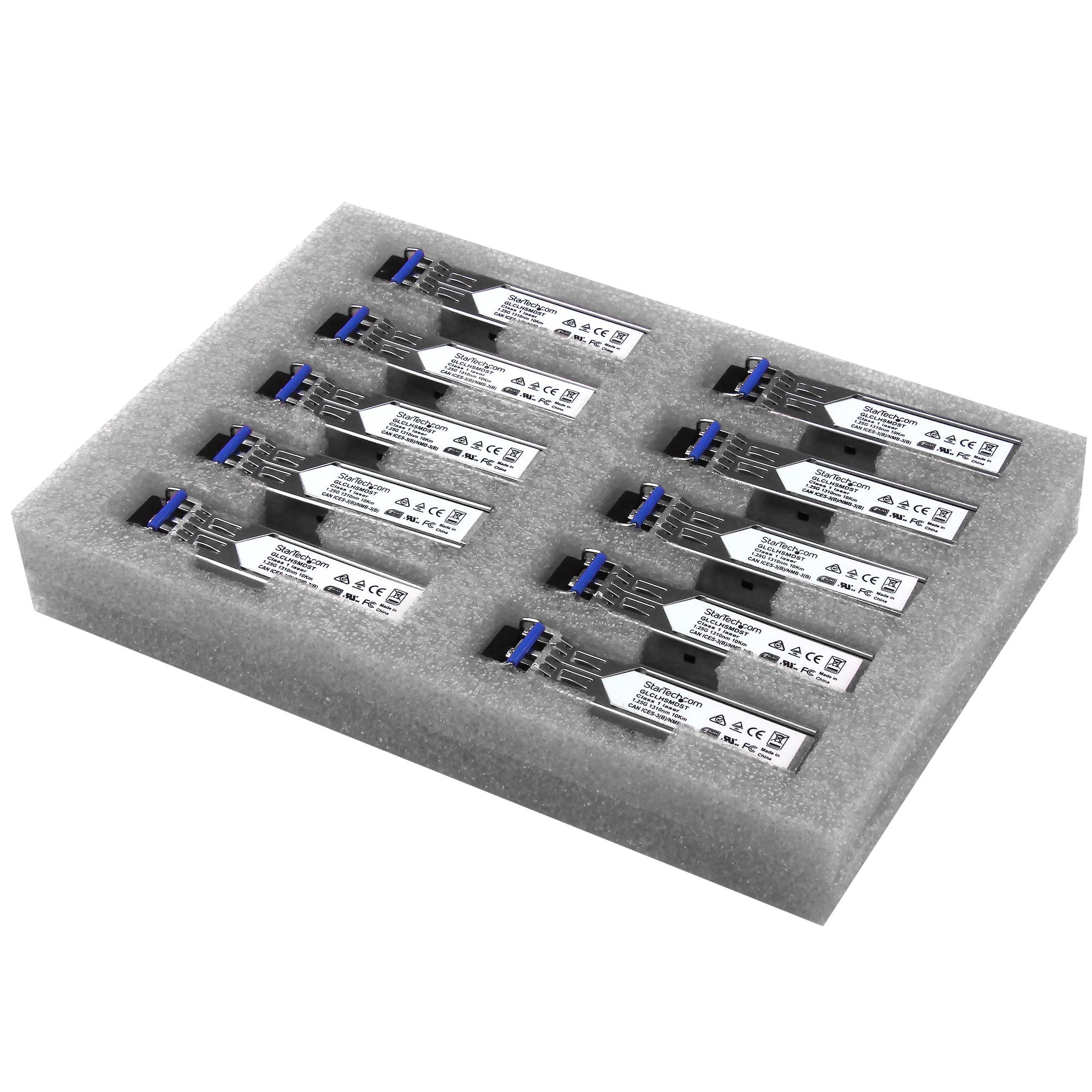 StarTech.com GLCLHSMD10ST network transceiver module Fiber optic 1250 Mbit/s SFP 1310 nm