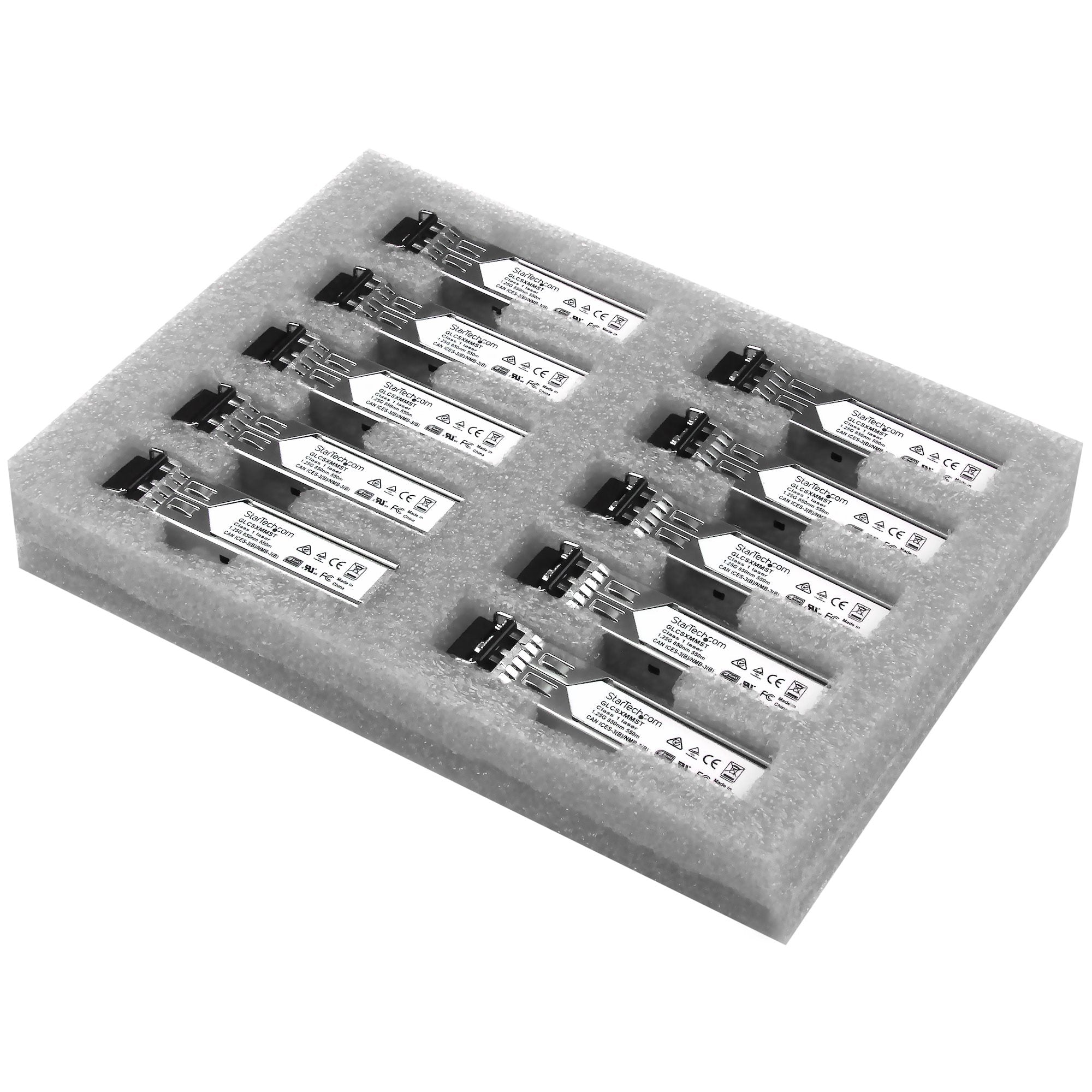 StarTech.com GLCSXMM10PST network transceiver module Fiber optic 1250 Mbit/s SFP 850 nm