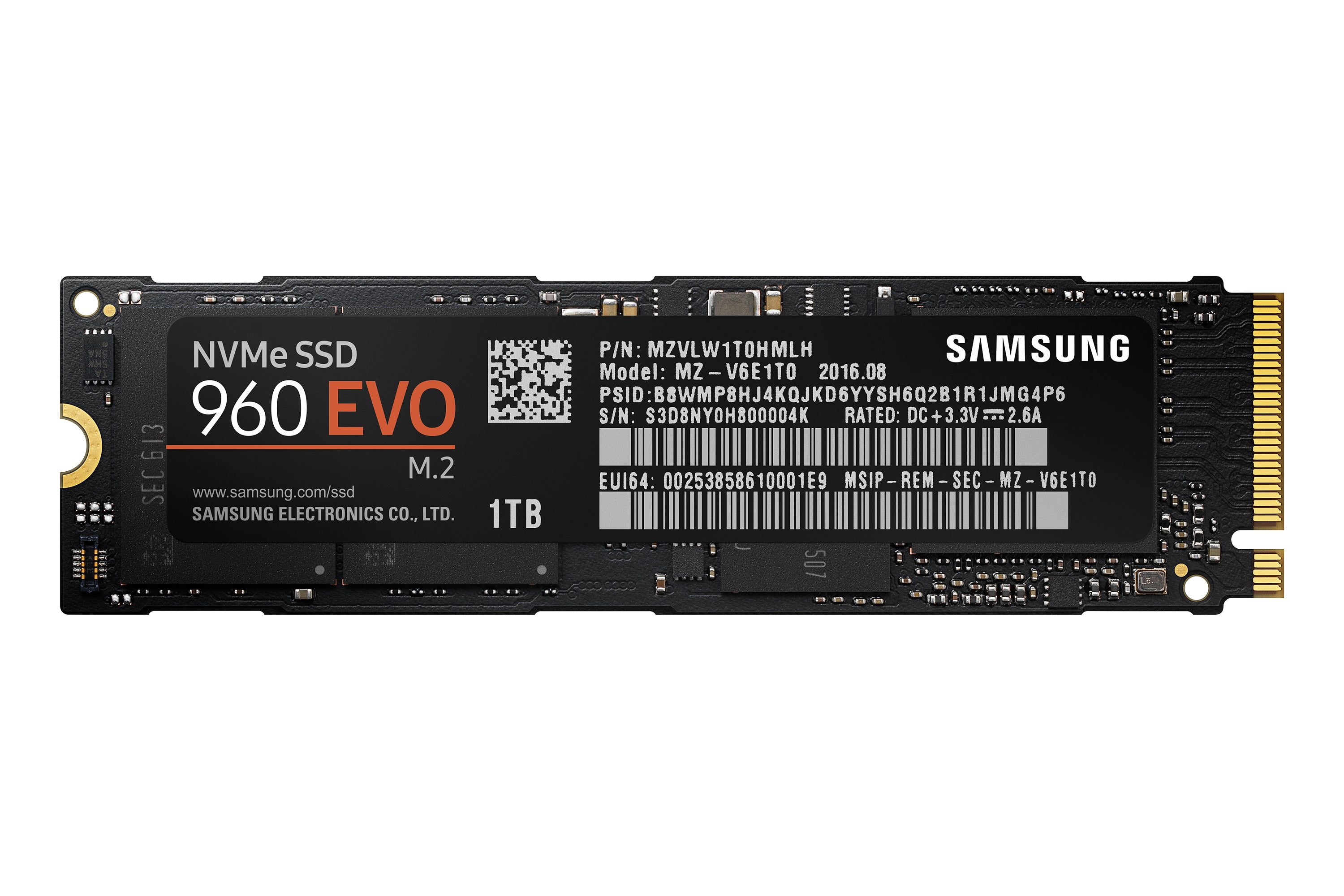 Samsung 960 EVO 1 TB M.2 PCI Express NVMe V-NAND