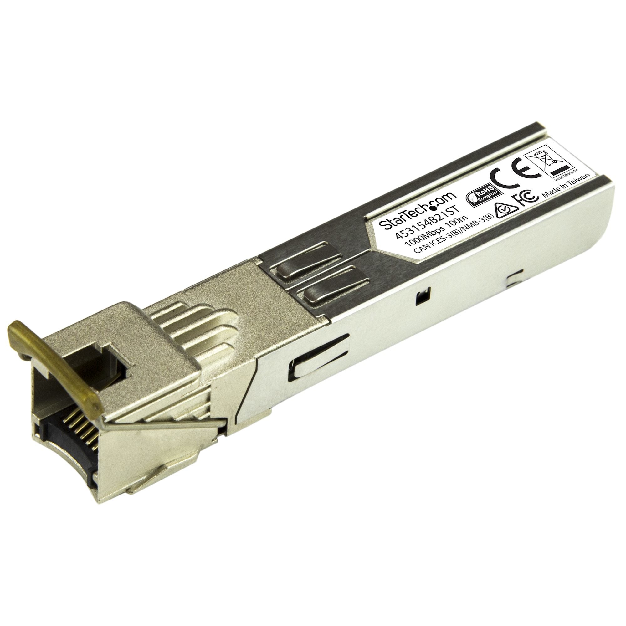 StarTech.com 453154B21ST network transceiver module Copper 1000 Mbit/s SFP