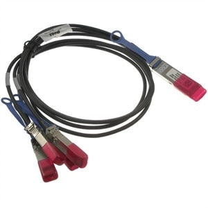 DELL 470-ABQF InfiniBand/fibre optic cable 78.7" (2 m) QSFP28 4x SFP28 Black, Red