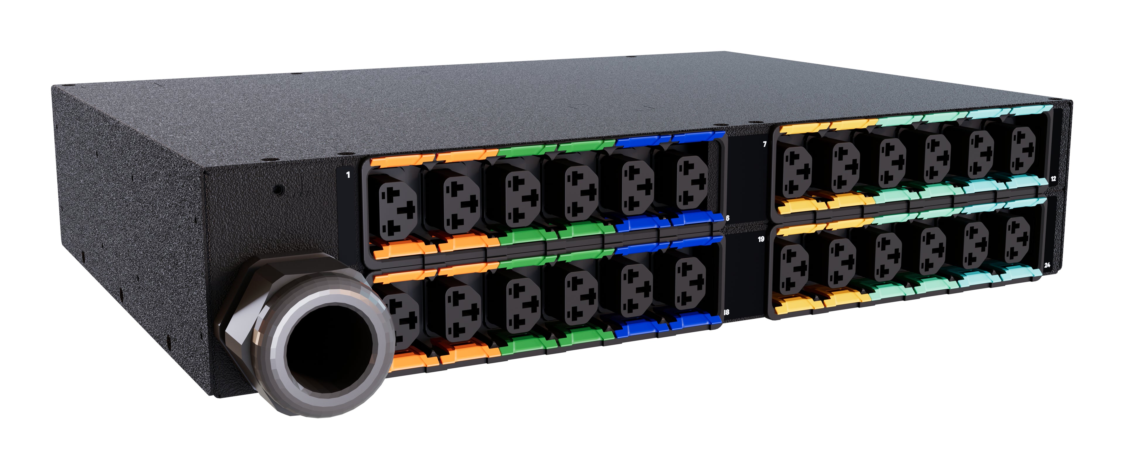 Vertiv PowerIT VP4U62A1 power distribution unit (PDU) 24 AC outlet(s) 2U Black