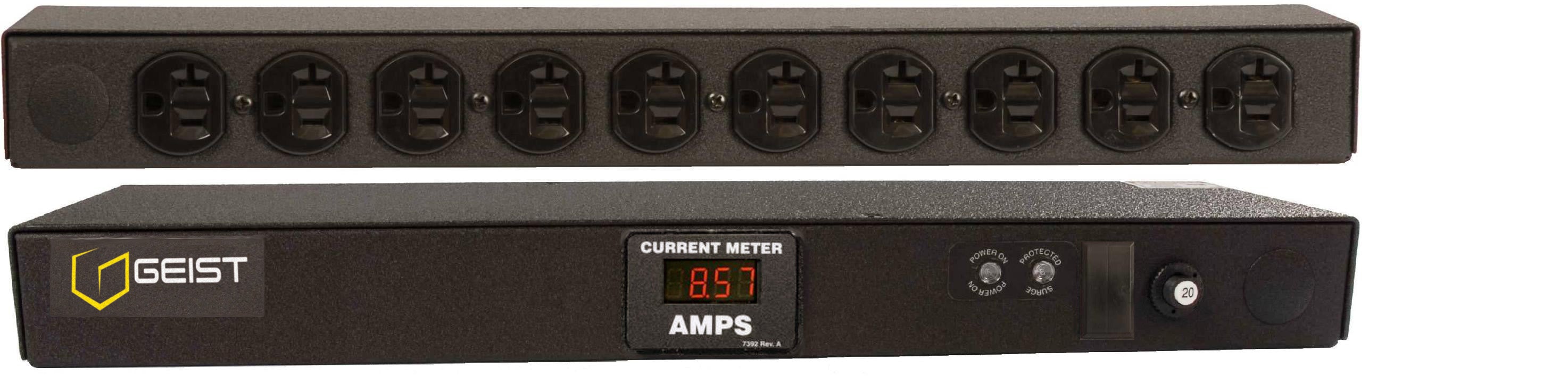 Vertiv Geist SPFAN104-1025TL power distribution unit (PDU) 10 AC outlet(s) 0U Black