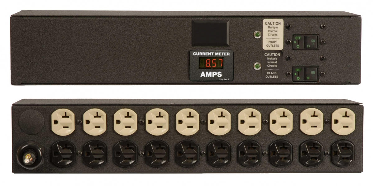 Vertiv Geist 2XPRA200-103D20TL5 power distribution unit (PDU) 20 AC outlet(s) 0U Black