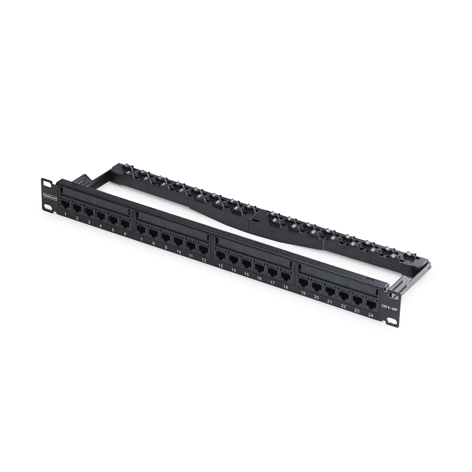 StarTech.com C6PANELUTP241UFT patch panel 1U