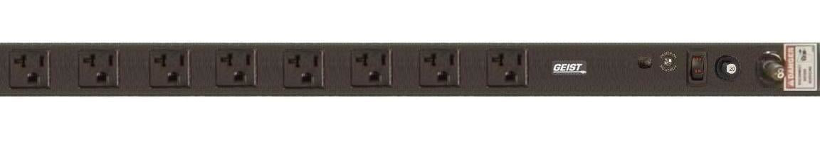 Vertiv Geist NSVK080-102R20TL power distribution unit (PDU) 8 AC outlet(s) 0U Black