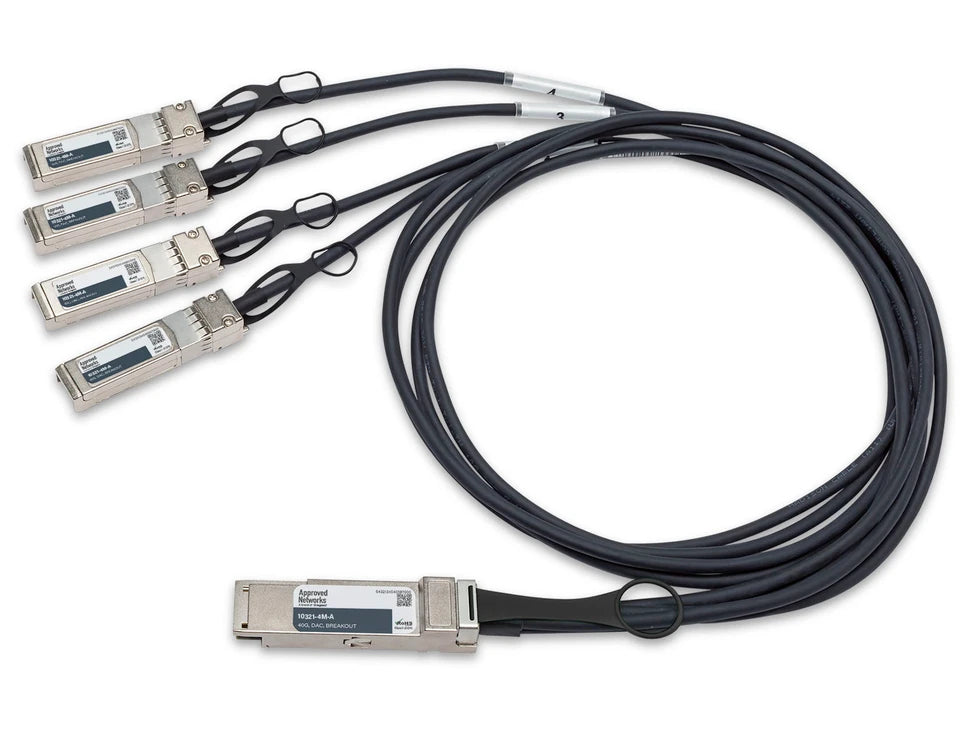 Legrand 10321-4M-A InfiniBand/fibre optic cable 157.5" (4 m) QSFP+ 4x SFP+ Twinax Black