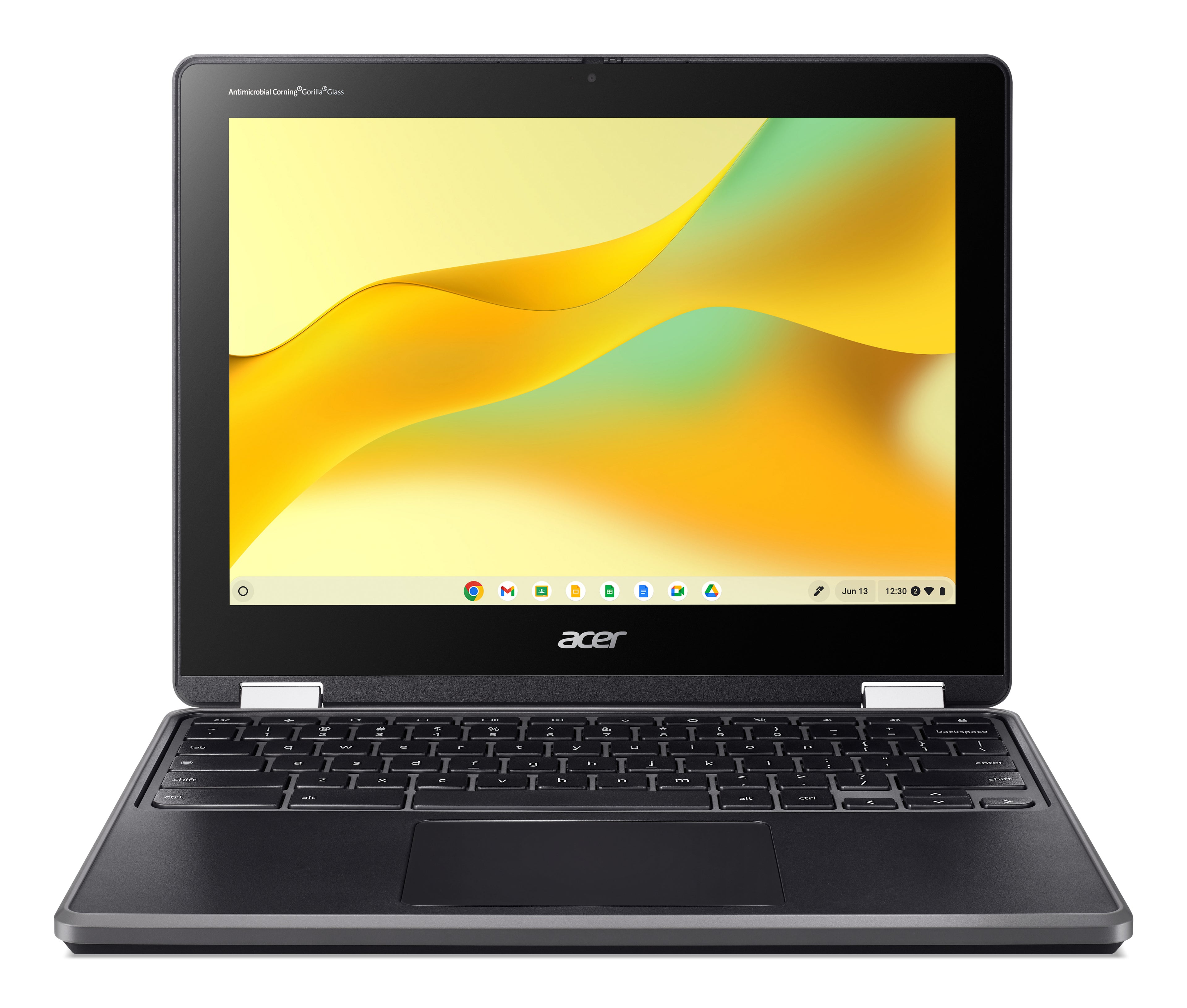 Acer Chromebook R856TN-P20G Intel® N N200 12" Touchscreen HD+ 8 GB LPDDR5-SDRAM 64 GB Flash Wi-Fi 6E (802.11ax) ChromeOS Black