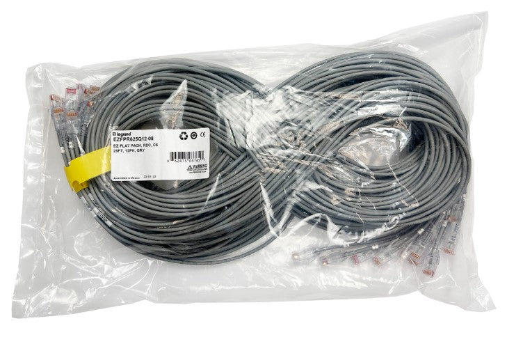 Legrand EZ Patch networking cable Gray 59.8" (1.52 m) Cat6a
