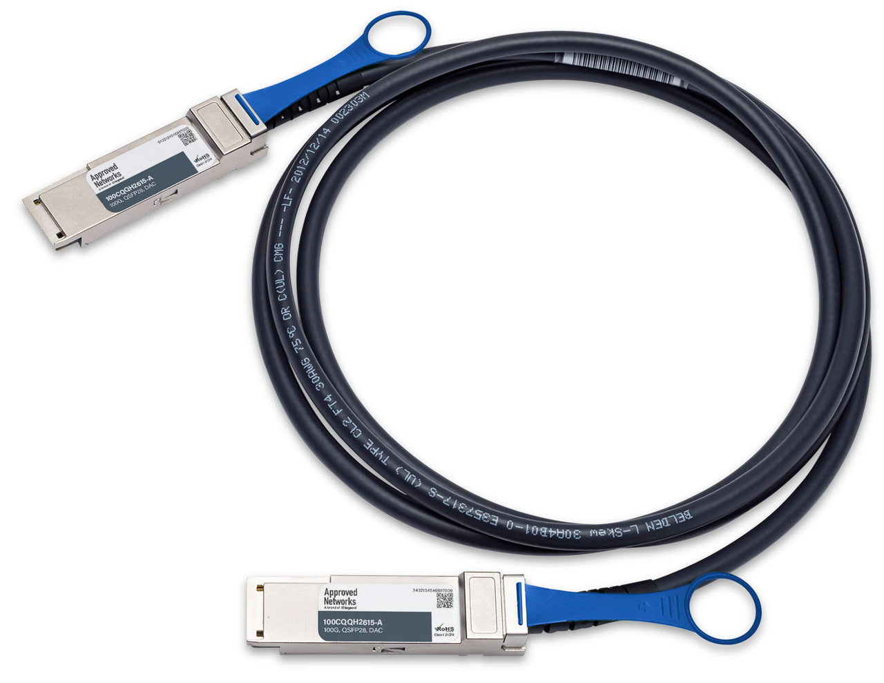 Legrand QSFP100G-CU-P InfiniBand/fibre optic cable 59.1" (1.5 m) QSFP28 DAC Black