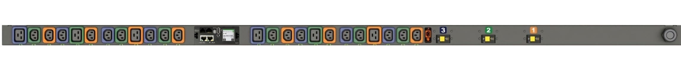 Vertiv Geist MNS5MGB1-24PH68-3TL15A0A10-S-A power distribution unit (PDU) 24 AC outlet(s) 0U Black