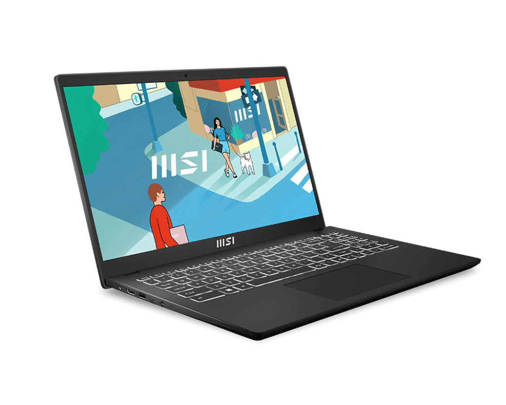 MSI Modern 15 B13M-885US Intel® Core™ i7 i7-1355U Laptop 15.6" Full HD 16 GB DDR4-SDRAM 512 GB SSD Wi-Fi 6 (802.11ax) Windows 11 Pro Black