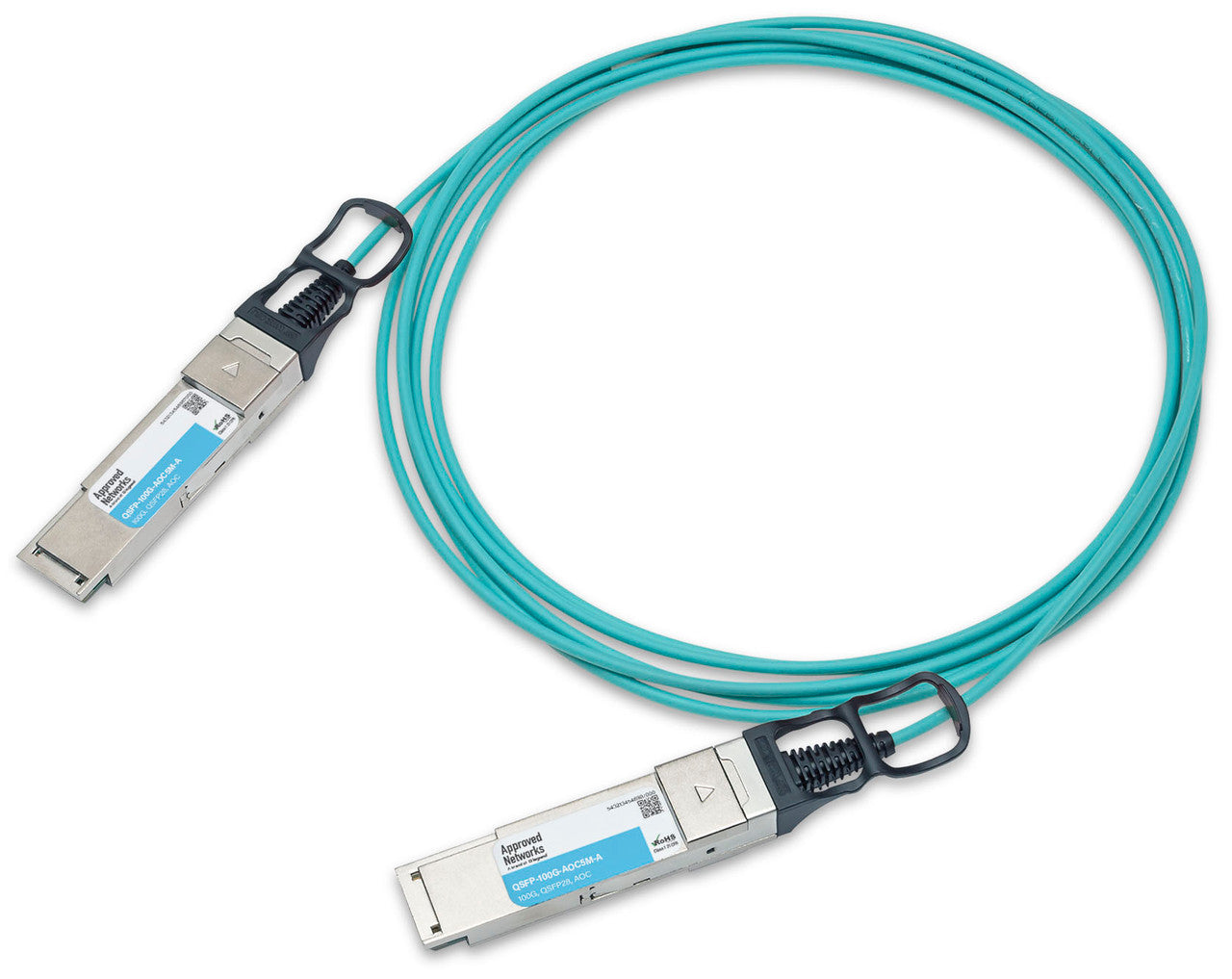 Legrand QSFP-100G-AOC5M-A InfiniBand/fibre optic cable 196.9" (5 m) QSFP28 AOC Aqua color