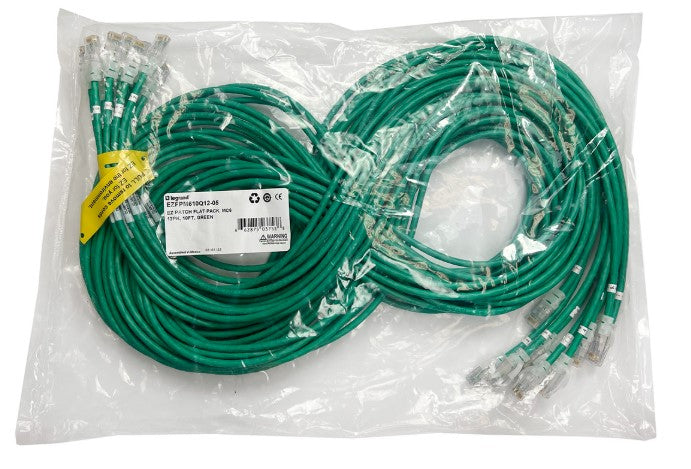 Legrand EZ Patch networking cable Green 107.9" (2.74 m) Cat6a